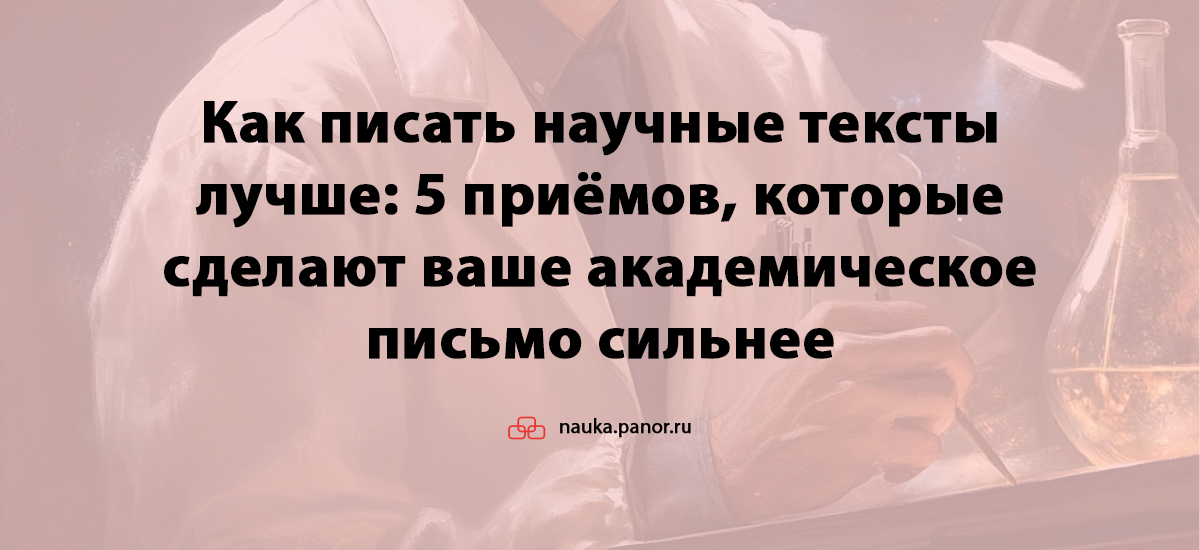 Как писать научные тексты лучше: 5 приёмов, которые сделают ваше академическое письмо сильнее