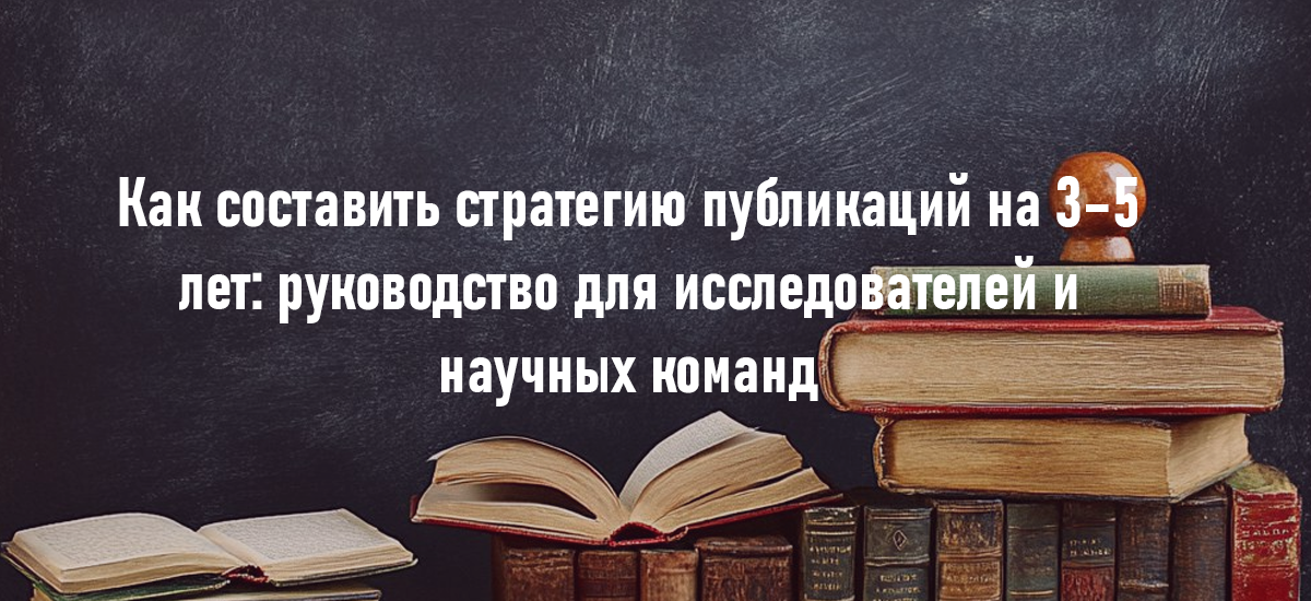Как составить стратегию публикаций на 3–5 лет: руководство для исследователей и научных команд