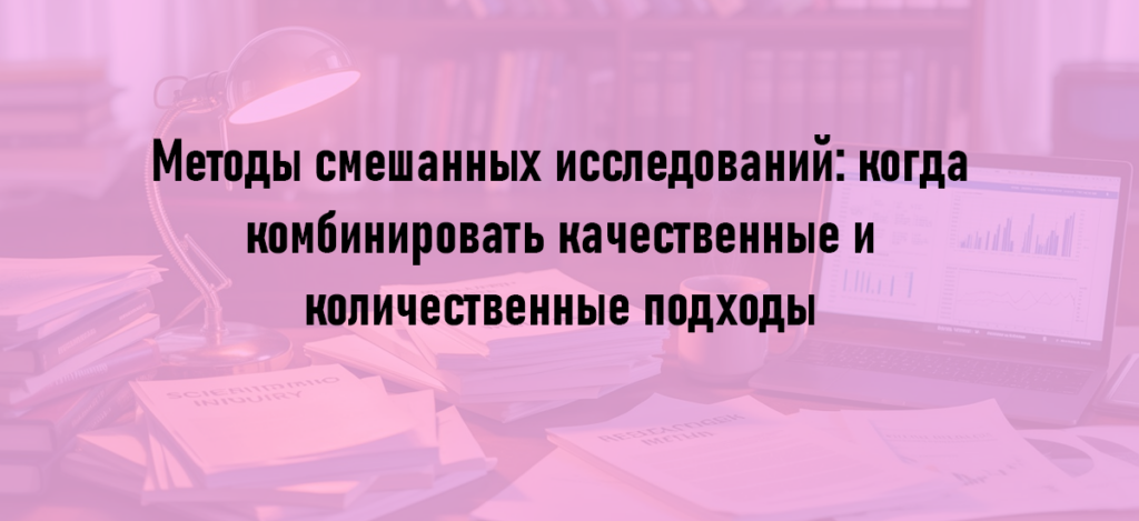 Методы смешанных исследований: когда комбинировать качественные и количественные подходы