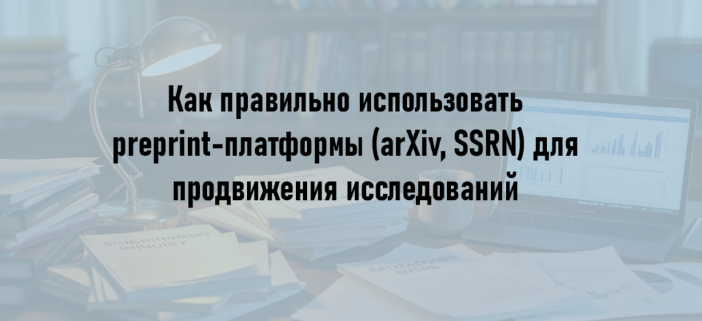 Как правильно использовать preprint-платформы (arXiv, SSRN) для продвижения исследований