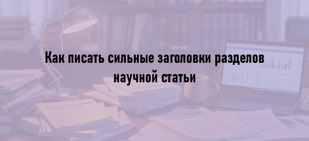 Как писать сильные заголовки разделов научной статьи