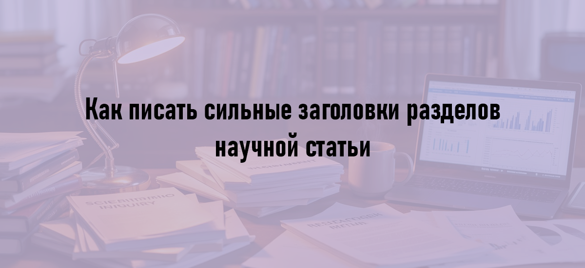 Как писать сильные заголовки разделов научной статьи