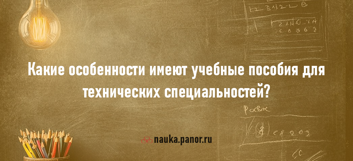 Какие особенности имеют учебные пособия для технических специальностей?